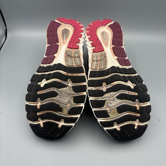 Brooks Ghost 15 Women’s Size 9 Running Walking Sneakers Shoes Black Peacock Pink - Picture 6 of 9